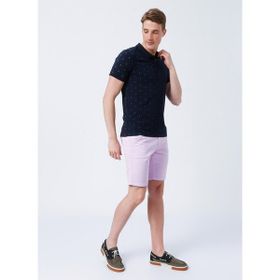 Lee Cooper 222 Lcm 242058 Pine Slim Fit Desenli Lacivert Erkek Polo T-shirt