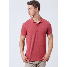 Lee Cooper 222 LCM 242060 Polite Desenli Gül Kurusu Erkek Polo T-Shirt