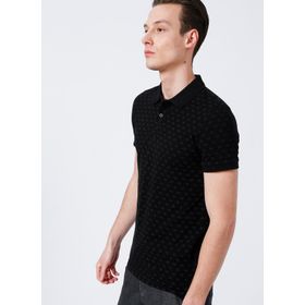 Lee Cooper 222 LCM 242061 Mixed Desenli Lacivert Erkek Polo T-Shirt