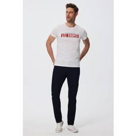 Lee Cooper 222 LCM 242078 Rani O Yaka Beyaz Erkek T-shirt