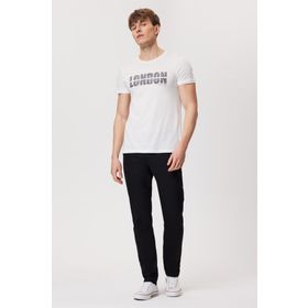 Lee Cooper 222 LCM 242081 PERS BEYAZ O Yaka Beyaz Erkek T-Shirt