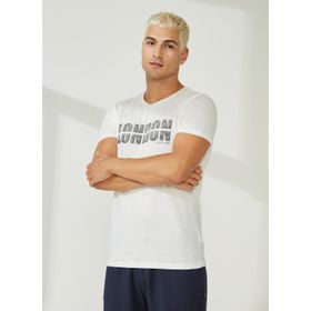 Lee Cooper 222 LCM 242081 PERS BEYAZ O Yaka Beyaz Erkek T-Shirt