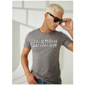 Lee Cooper 222 LCM 242081 PERS GRI O Yaka Gri Erkek T-Shirt