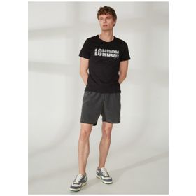 Lee Cooper 222 LCM 242081 PERS SIYAH O Yaka Siyah Erkek T-Shirt