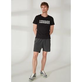 Lee Cooper 222 LCM 242081 PERS SIYAH O Yaka Siyah Erkek T-Shirt