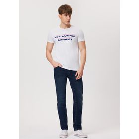 Lee Cooper 222 LCM 242082 Raquel O Yaka Beyaz Erkek T-shirt