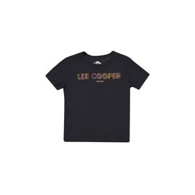 Lee Cooper 222LCG242005 Baskılı Siyah Kız Çocuk T-shirt