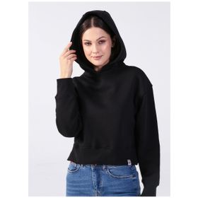 Lee Cooper 231 LCF 241002 FIONA SIYAH Kapüşon Yaka Düz Siyah Kadın Sweatshirt