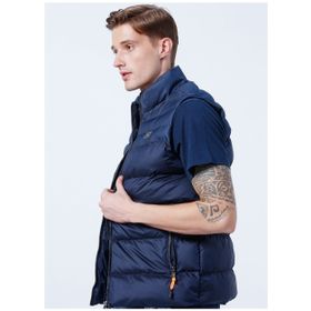 Lee Cooper 231 LCM 235002 JAY Lacivert Dik Yaka Erkek Düz Şişme Yelek