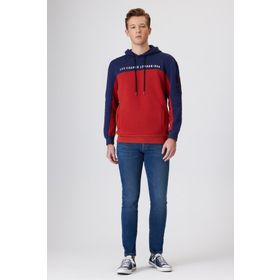 Lee Cooper 231 LCM 241019 JADEN Kapüşon Yaka Bordo Erkek Sweatshirt