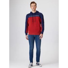 Lee Cooper 231 LCM 241019 JADEN Kapüşon Yaka Bordo Erkek Sweatshirt