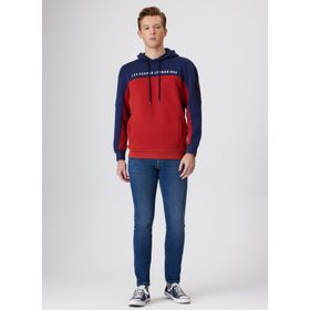 Lee Cooper 231 LCM 241019 JADEN Kapüşon Yaka Bordo Erkek Sweatshirt