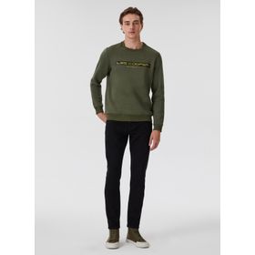 Lee Cooper 231 LCM 241020 TESS Kapüşonlu Regular Fit Baskılı Haki Şardonlu Erkek Sweatshirt