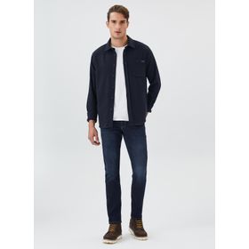 Lee Cooper 231 LCM 241041 Düz Lacivert Erkek Gömlek