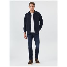Lee Cooper 231 LCM 241041 Düz Lacivert Erkek Gömlek