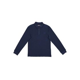 Lee Cooper 231 LCM 242002 TYLENS Polo Yaka Düz Açık Lacivert Erkek T-shirt