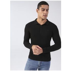 Lee Cooper 231 LCM 242002 TYLENS Polo Yaka Düz Siyah Erkek T-shirt