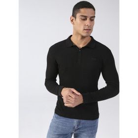 Lee Cooper 231 LCM 242002 TYLENS Polo Yaka Düz Siyah Erkek T-shirt