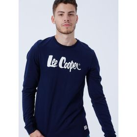 Lee Cooper 231 LCM 242003 ZAYNE O Yaka Baskılı Lacivert Erkek T-shirt