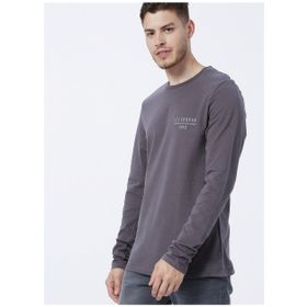 Lee Cooper 231 LCM 242006 RENZO O Yaka Baskılı Antrasit Erkek T-shirt