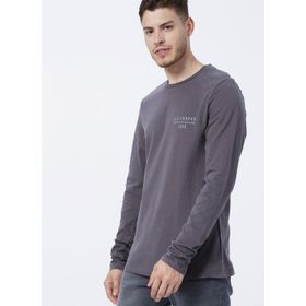 Lee Cooper 231 LCM 242006 RENZO O Yaka Baskılı Antrasit Erkek T-shirt