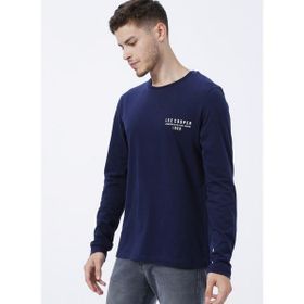 Lee Cooper 231 LCM 242006 RENZO O Yaka Baskılı Lacivert Erkek T-shirt