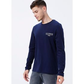 Lee Cooper 231 LCM 242006 RENZO O Yaka Baskılı Lacivert Erkek T-shirt