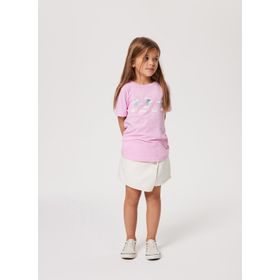 Lee Cooper 232 LCG 242005 Pembe Baskılı Kız Çocuk T-shirt