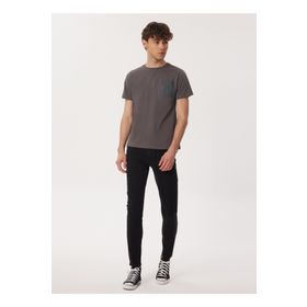 Lee Cooper 232 LCM 242004 MOBY Bisiklet Yaka Gri Erkek T-shirt