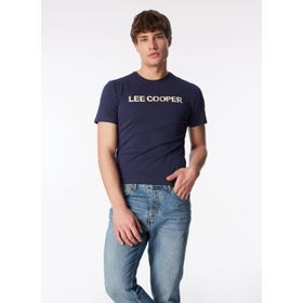 Lee Cooper 232 LCM 242018 Lacivert Carlo Bisiklet Yaka Erkek T-shirt
