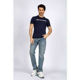 Lee Cooper 232 LCM 242018 Lacivert Carlo Bisiklet Yaka Erkek T-shirt