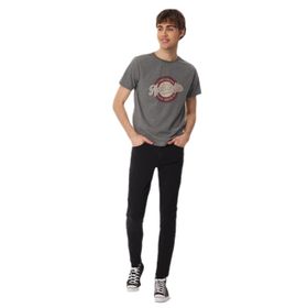 Lee Cooper 232 LCM 242019 AUTHEN Bisiklet Yaka Antrasit Erkek T-shirt