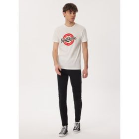 Lee Cooper 232 LCM 242019 AUTHEN Bisiklet Yaka Beyaz Erkek T-shirt