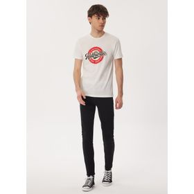 Lee Cooper 232 LCM 242019 AUTHEN Bisiklet Yaka Beyaz Erkek T-shirt