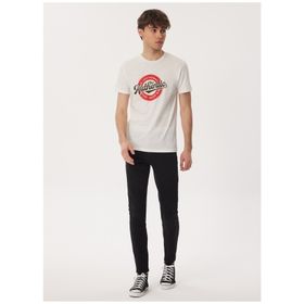 Lee Cooper 232 LCM 242019 AUTHEN Bisiklet Yaka Beyaz Erkek T-shirt