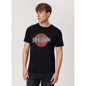 Lee Cooper 232 LCM 242019 AUTHEN Bisiklet Yaka Siyah Erkek T-shirt