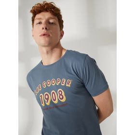Lee Cooper 232 LCM 242020 SUNNY DANIEL Bisiklet Yaka İndigo Erkek T-shirt