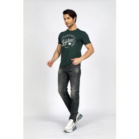 Lee Cooper 232 LCM 242021 Yeşil Alista Bisiklet Yaka Erkek T-shirt