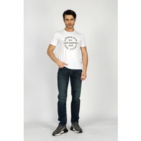 Lee Cooper 232 LCM 242023 Beyaz Camo Erkek T-shirt