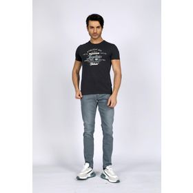 Lee Cooper 232 LCM 242024 Antrasit Bisiklet Yaka Erkek T-shirt
