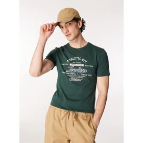 Lee Cooper 232 LCM 242024 Yeşil Bisiklet Yaka Erkek T-shirt