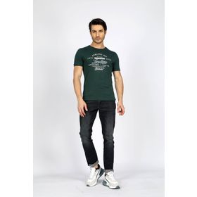 Lee Cooper 232 LCM 242024 Yeşil Bisiklet Yaka Erkek T-shirt