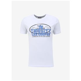 Lee Cooper 232 LCM 242025 Beyaz Bernt Erkek T-shirt