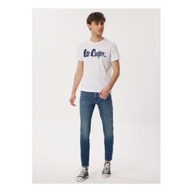 Lee Cooper 232 LCM 242032 LONDONLOGO Bisiklet Yaka Beyaz Erkek T-shirt