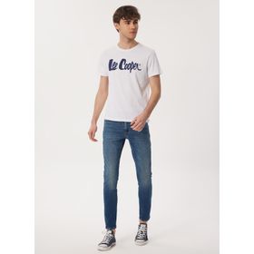 Lee Cooper 232 LCM 242032 LONDONLOGO Bisiklet Yaka Beyaz Erkek T-shirt