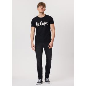 Lee Cooper 232 LCM 242032 LONDONLOGO Bisiklet Yaka Siyah Erkek T-shirt