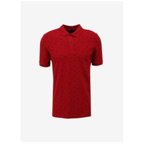 Lee Cooper 232 LCM 242034 Koyu Kırmızı Polo Yaka Erkek T-shirt
