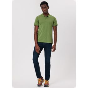 Lee Cooper 232 LCM 242035 Bobby Polo Yaka Haki Erkek T-shirt