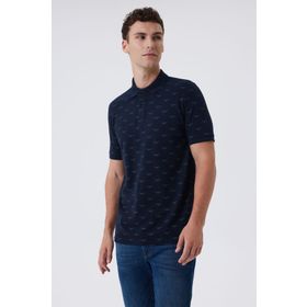 Lee Cooper 232 LCM 242035 Bobby Polo Yaka Lacivert Erkek T-shirt