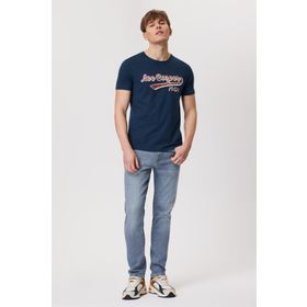 Lee Cooper 232 LCM 242043 Hardy Bisiklet Yaka Lacivert Erkek T-shirt